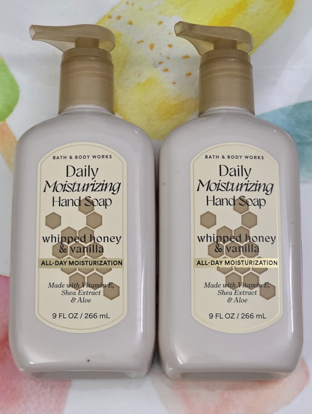 Bath & Body Works Whipped Honey & Vanilla Moisturizing Hand Soap Set of 2 NEW